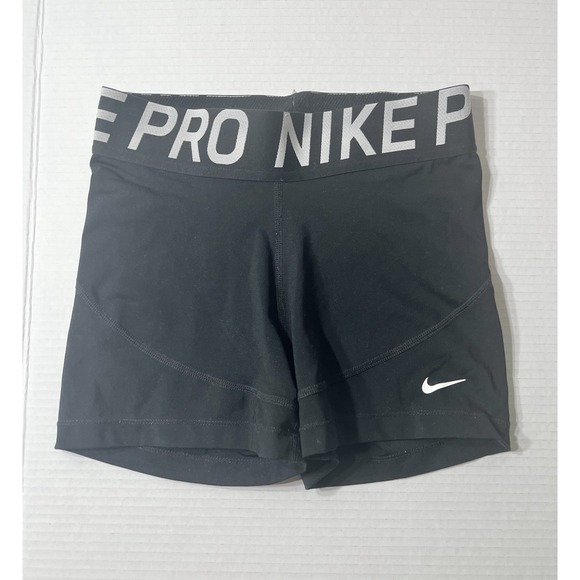 Nike Pro Combat Shorts Women's Small Black Compression Gym Workout Base Layer - Picture 1 of 4